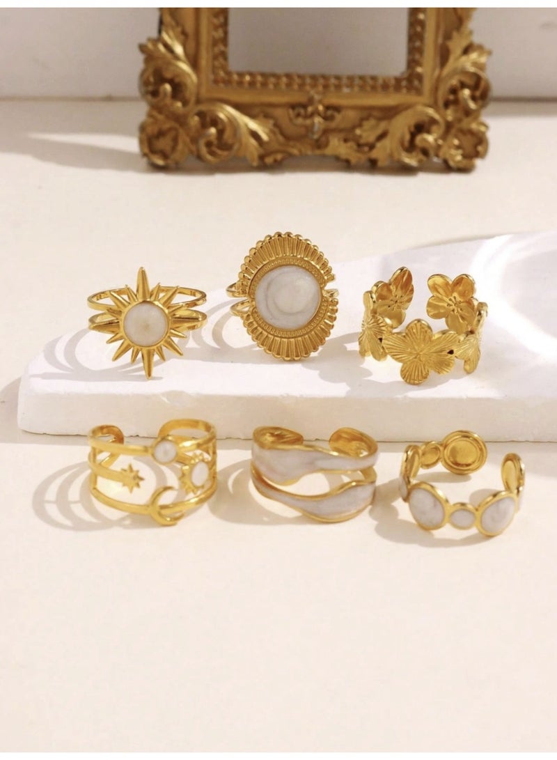 veya LUXURY WOMEN’S RING SET – 6 PIECES - Image 3